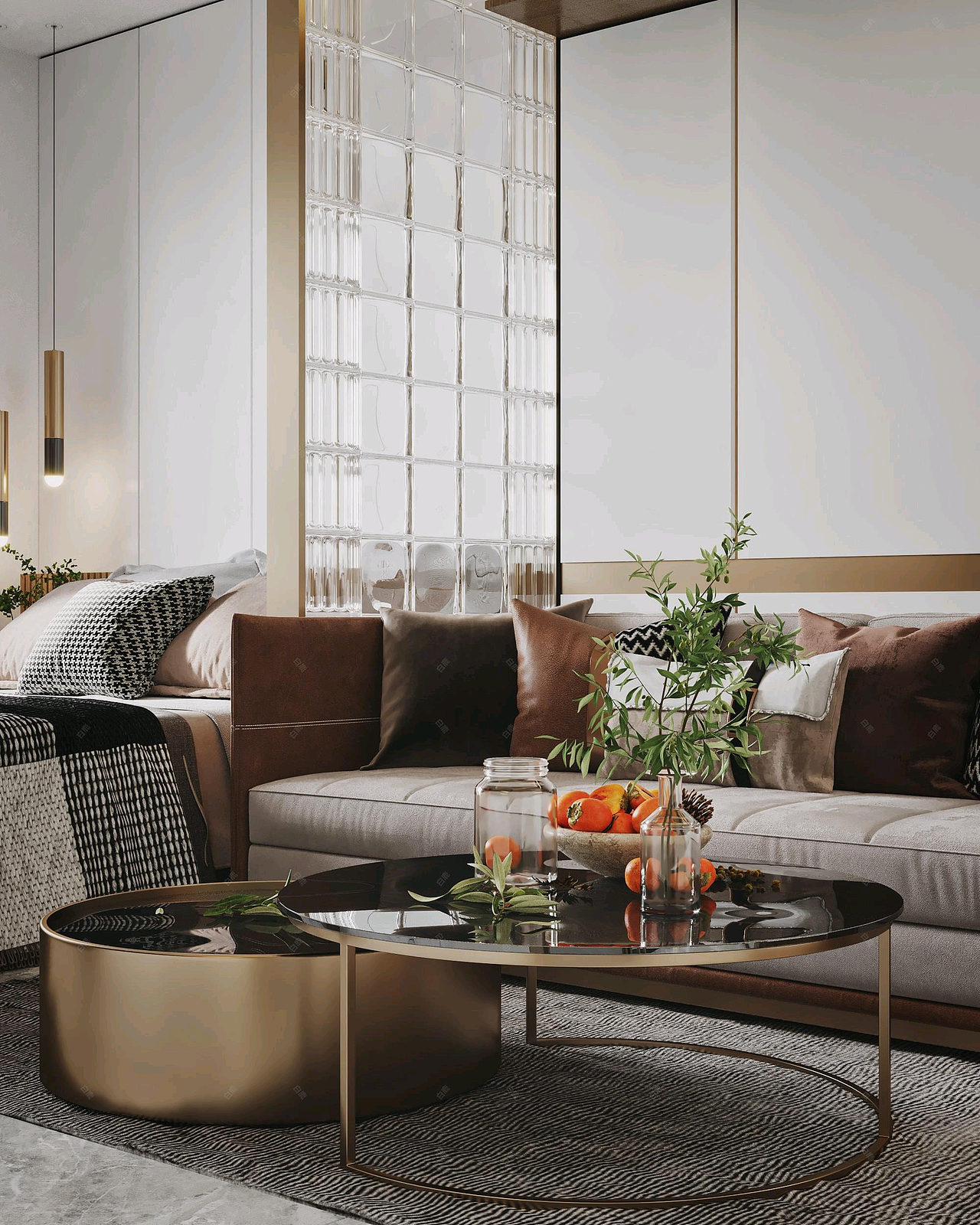 现代风格的单身公寓