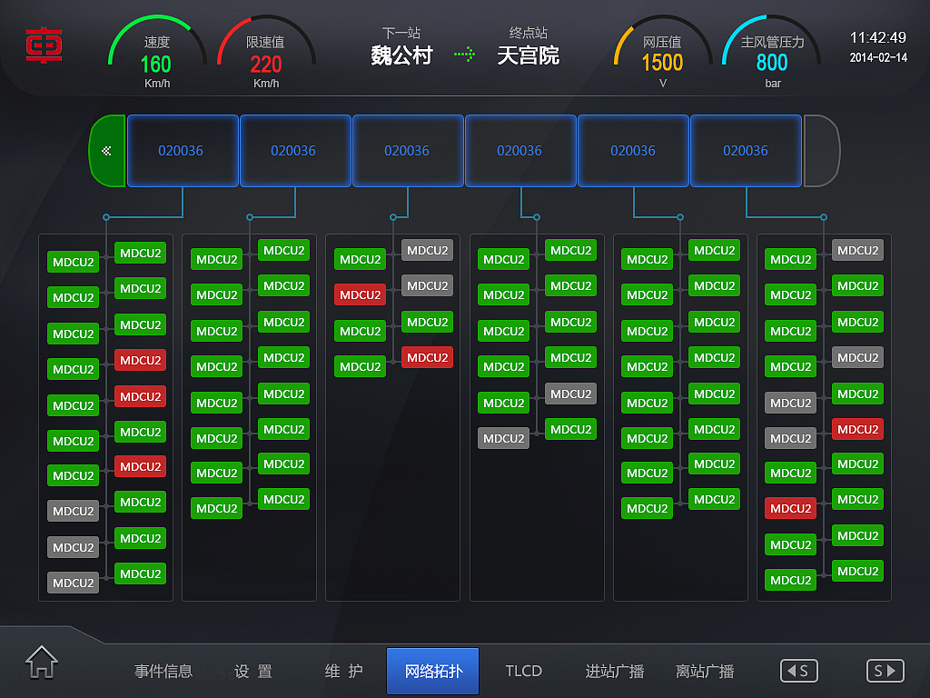 中车集团B端HMI界面设计方案界面设计（图ZMjkwNjg4MDYw） - 软件界面 - 站酷设计师SHOW4LUNA原创素材 - 站酷ZCOOL