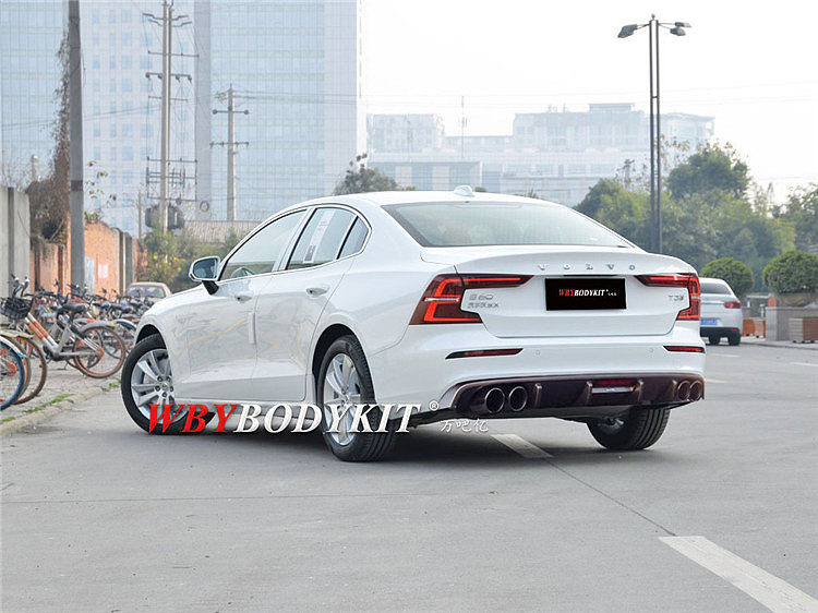 沃尔沃s60v60改装前唇风刀wbybodykit前包围后包围