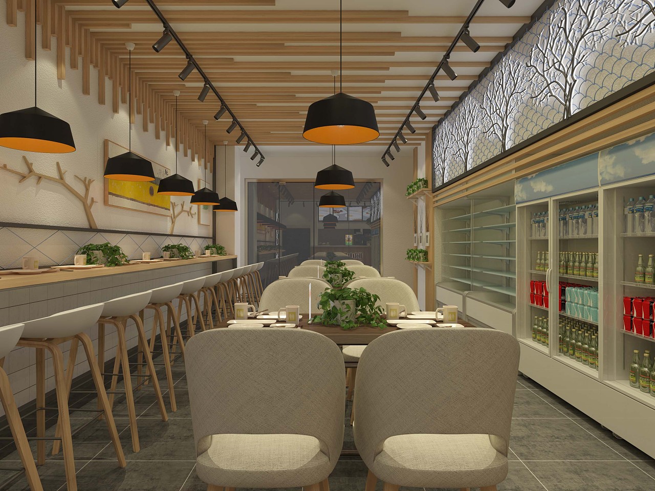 1992麻辣烫店铺效果图