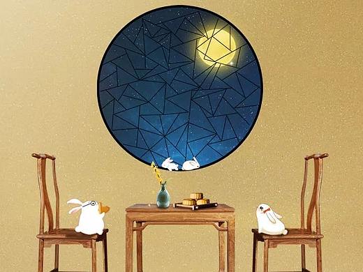 中秋海报（个人主页-ZNDY2ODk0MTI=） - 海报 - 站酷设计师西鱼X原创素材 - 站酷ZCOOL