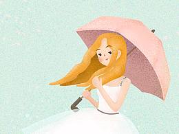 【鼠繪】女生節(jié)-噪點(diǎn)插畫