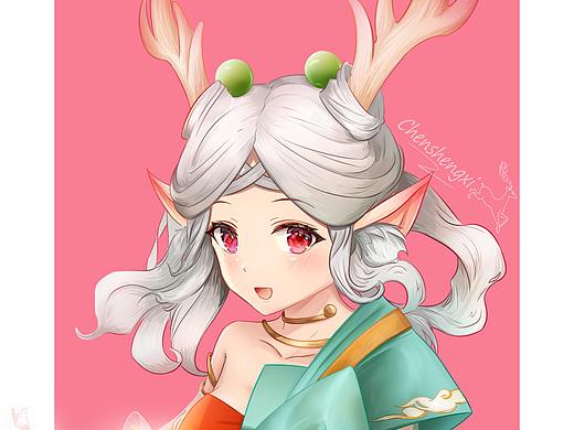 ai绘画瑶遇见神鹿_素材网站_图片免费下载-zcool站酷