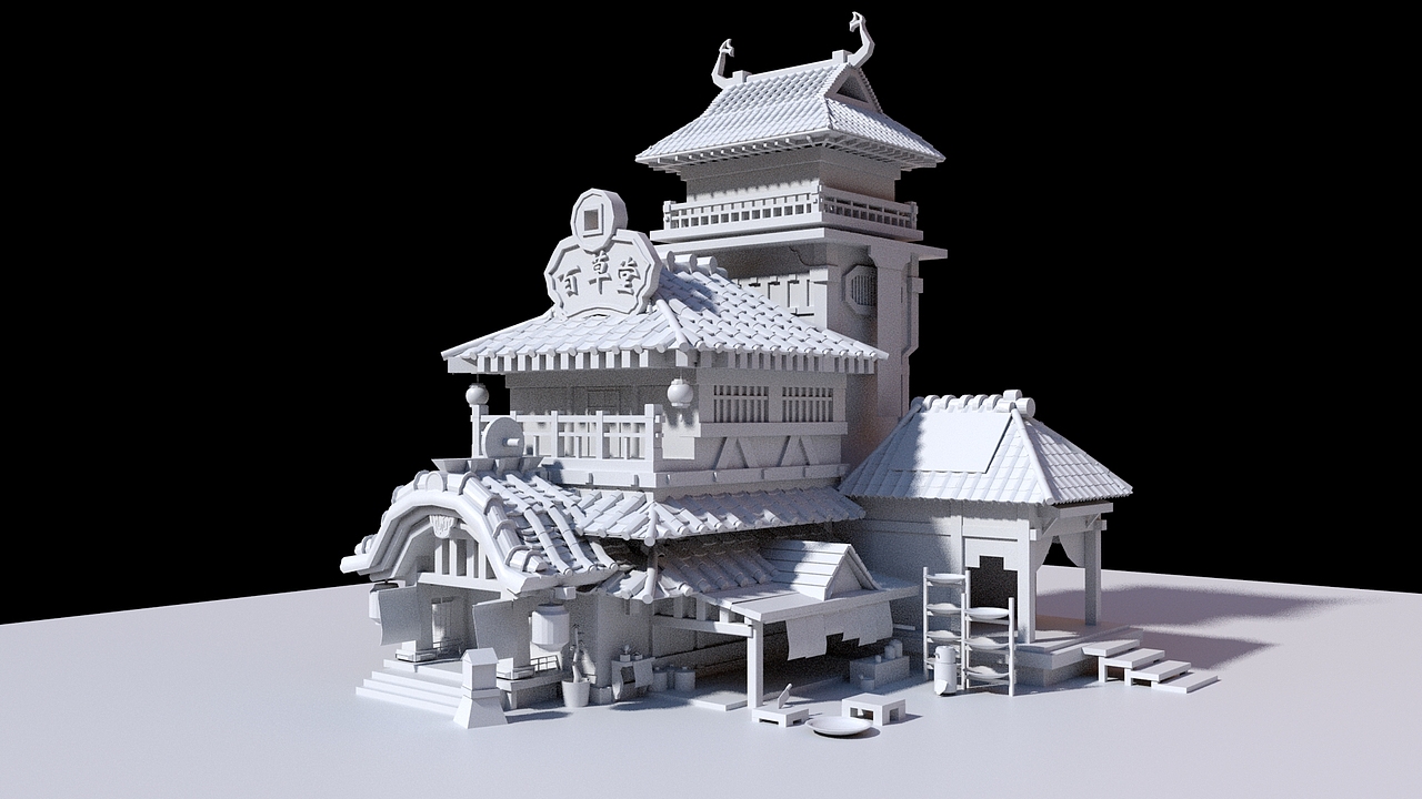 场景模型|三维|场景|霸霸明_原创作品-站酷zcool