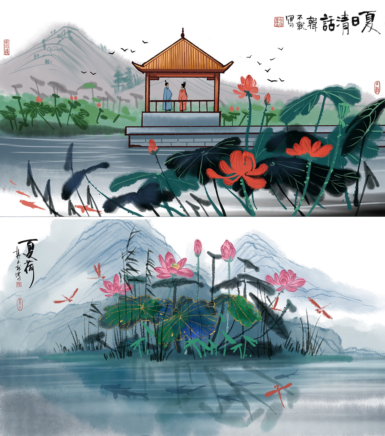 虎年插画集合-韩不就（图ZMjY2OTkzMTk2） - 商业插画 - 站酷设计师韩不就原创素材 - 站酷ZCOOL