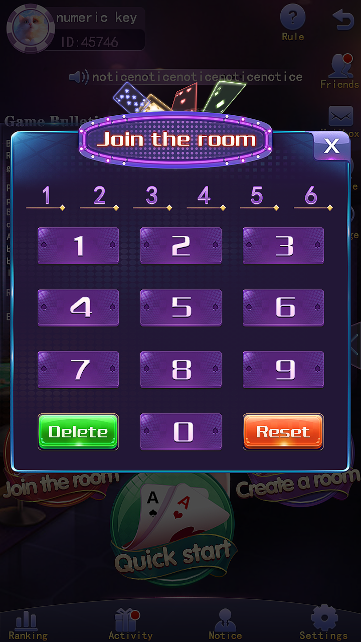 竖版棋牌ui(红黑)