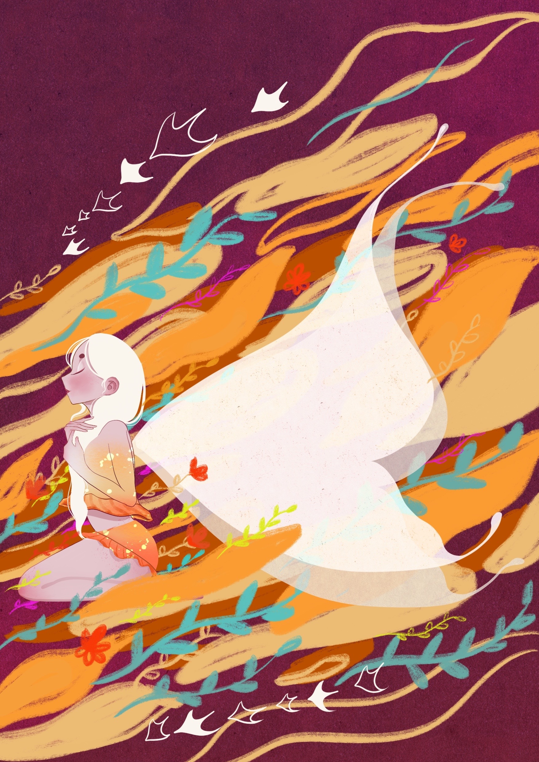 破茧成蝶|插画|商业插画|一只毛豆_ - 原创作品 - 站酷 (zcool)