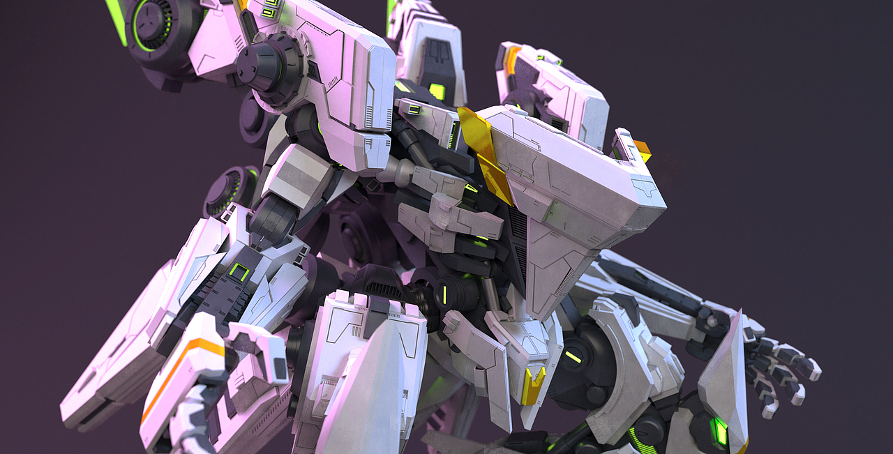 【重装战姬】rn特战型机甲及α-16激活状态|三维|机械/交通|三川sama