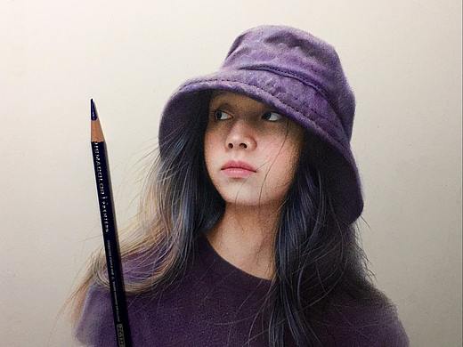 戴帽子美女