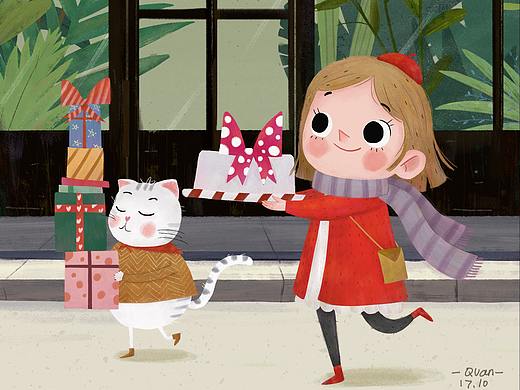 有喵的生活（個人主頁-ZMjQ4NzU3MzI=） - 兒童插畫 - 站酷設(shè)計師QinMAoMao原創(chuàng)素材 - 站酷ZCOOL