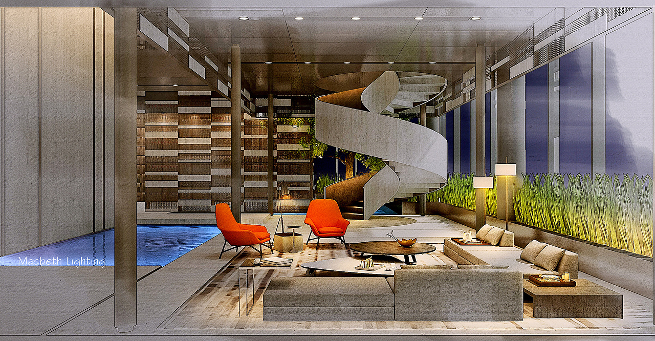 高级会所灯光概念设计