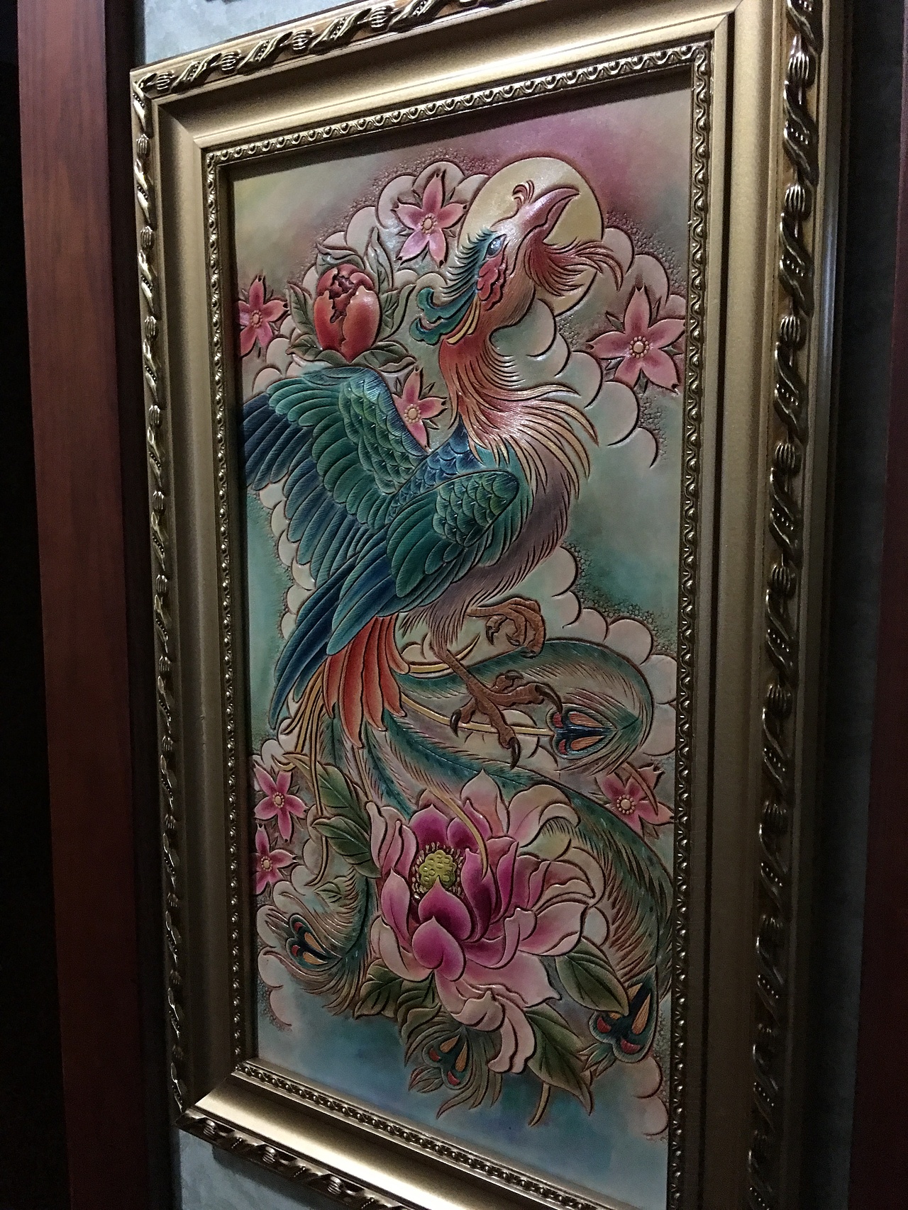 皮雕画—凤凰传奇