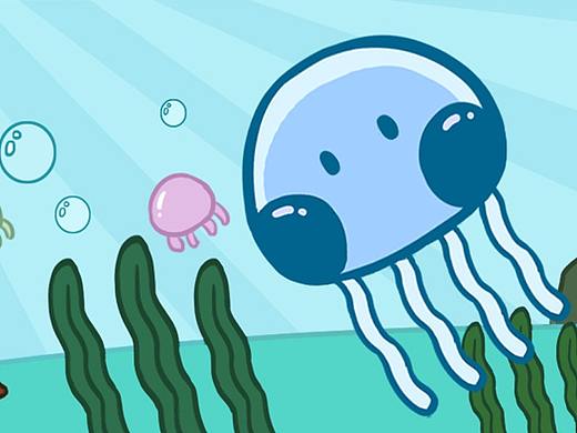 微信表情包系列——《水母蓝小只的日常》