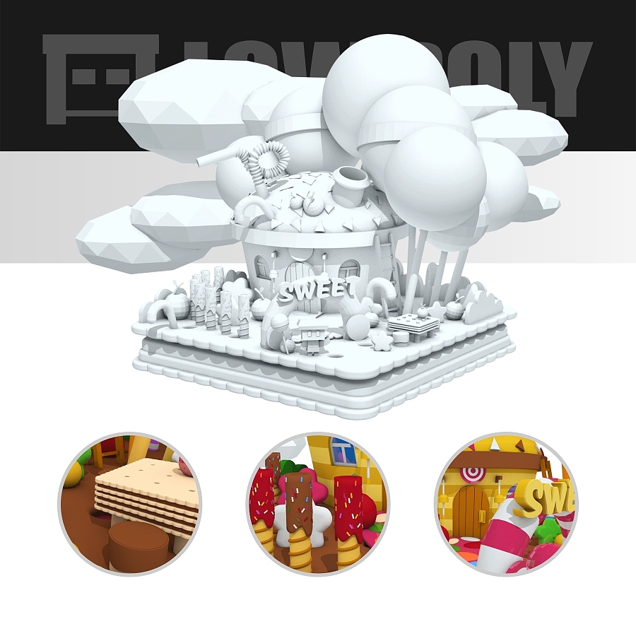 甜心小岛（图ZOTc3NzM0Njg=） - 场景 - 站酷设计师浪花浪尼原创素材 - 站酷ZCOOL