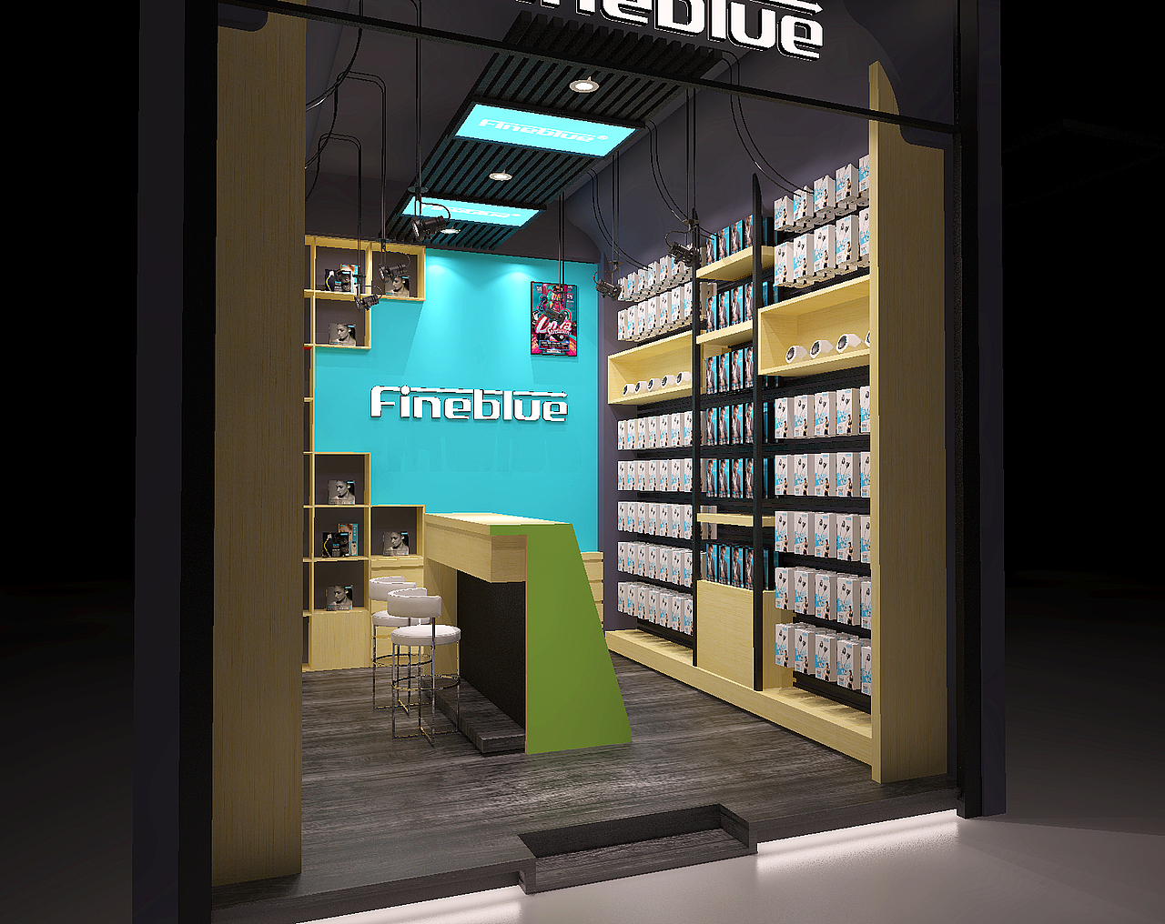 数码形象店设计