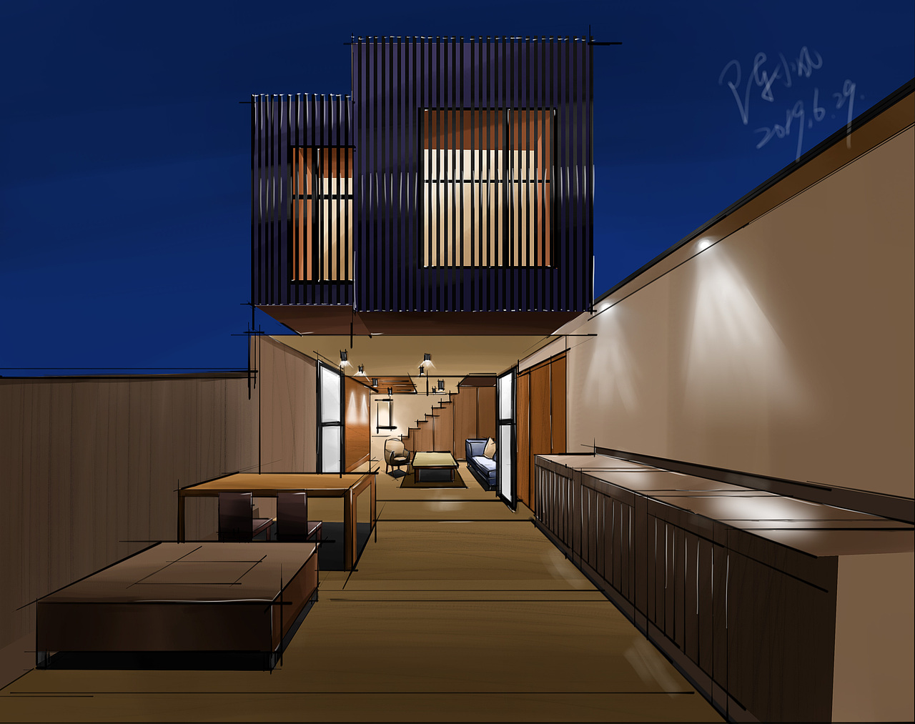 室内电脑手绘（图ZMTY1NTMwNzMy） - 家装设计 - 站酷设计师泰风原创素材 - 站酷ZCOOL