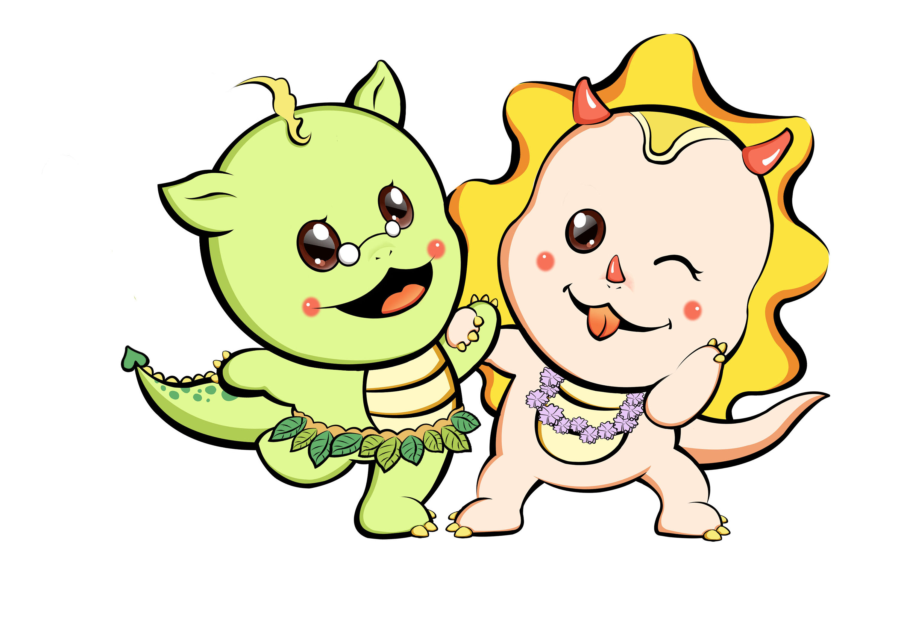 恐龙吉祥物设计|插画|商业插画|fairyangela54 - 原创作品 - 站酷