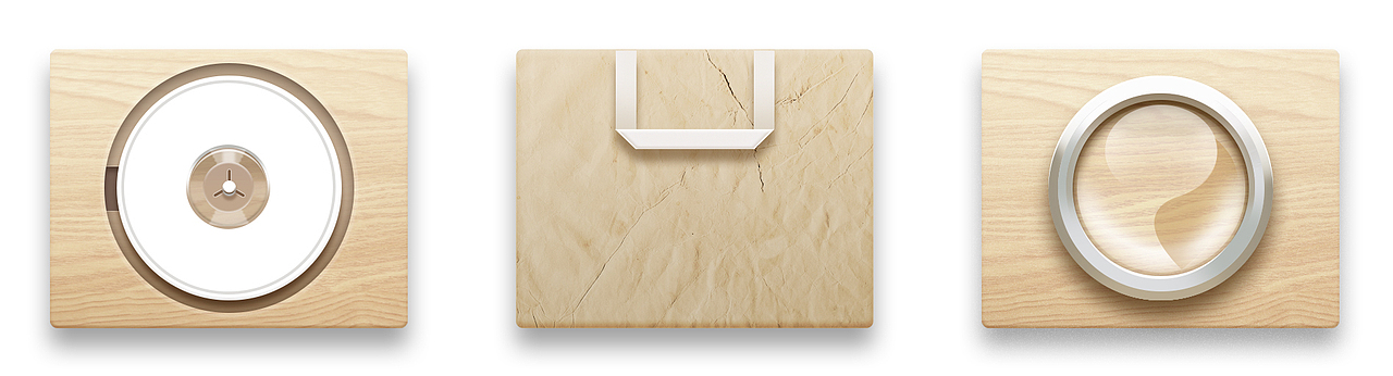 拟物+轻量渐变图标