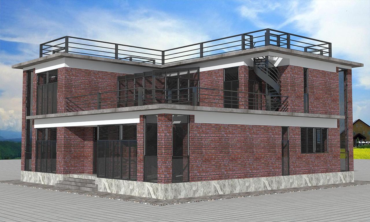 北京自建房设计,工业风,狮子座自建房设计