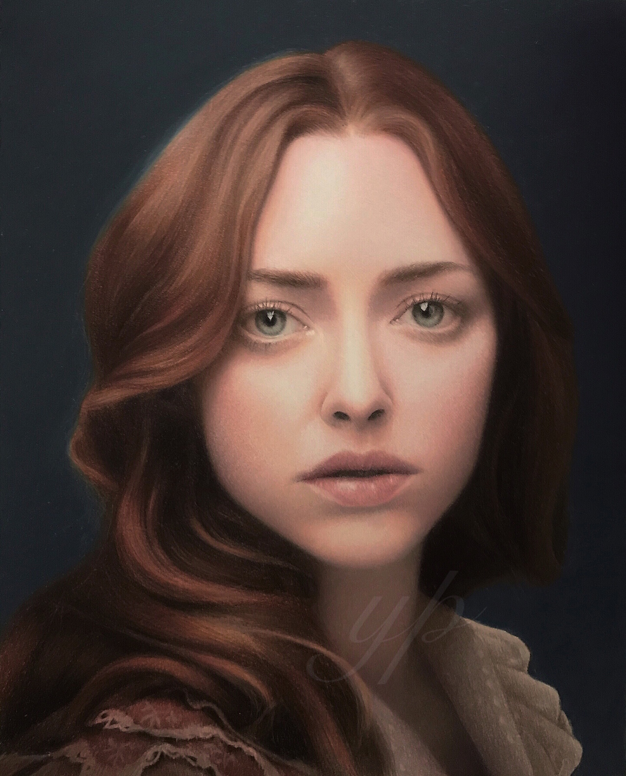 彩铅—《阿曼达•塞弗里德》