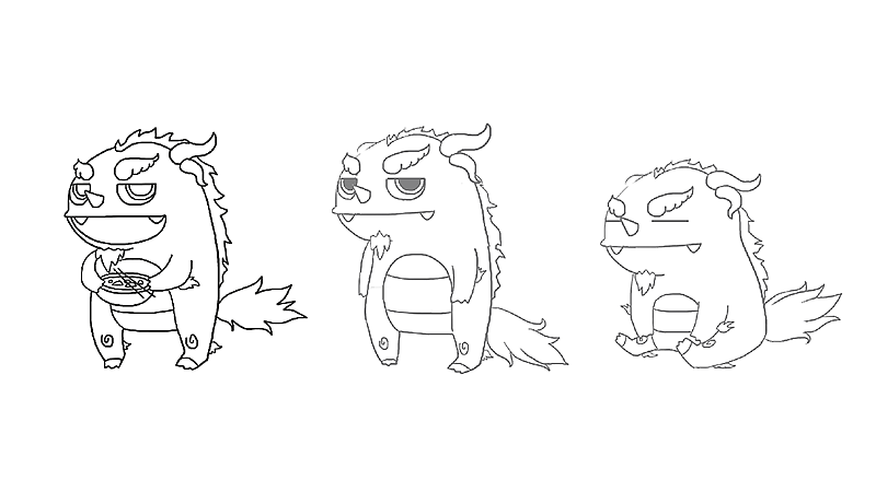 餐饮品牌VI设计-好食冒 餐饮IP设计