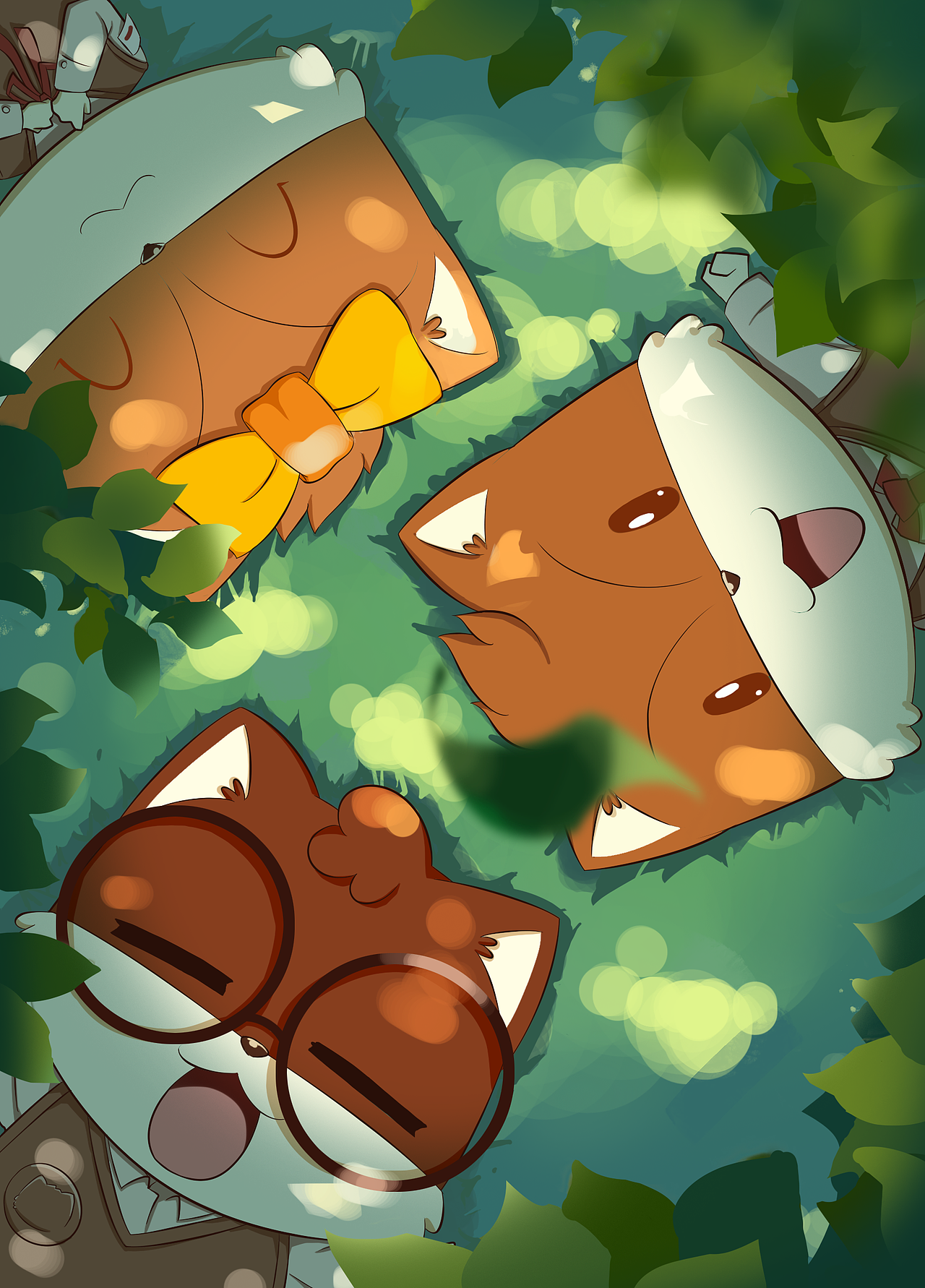 【三只松鼠】校园 生活 追忆 儿时（图ZMzYwNTAxODQ=） - 商业插画 - 站酷设计师松鼠IP内容中心原创素材 - 站酷ZCOOL