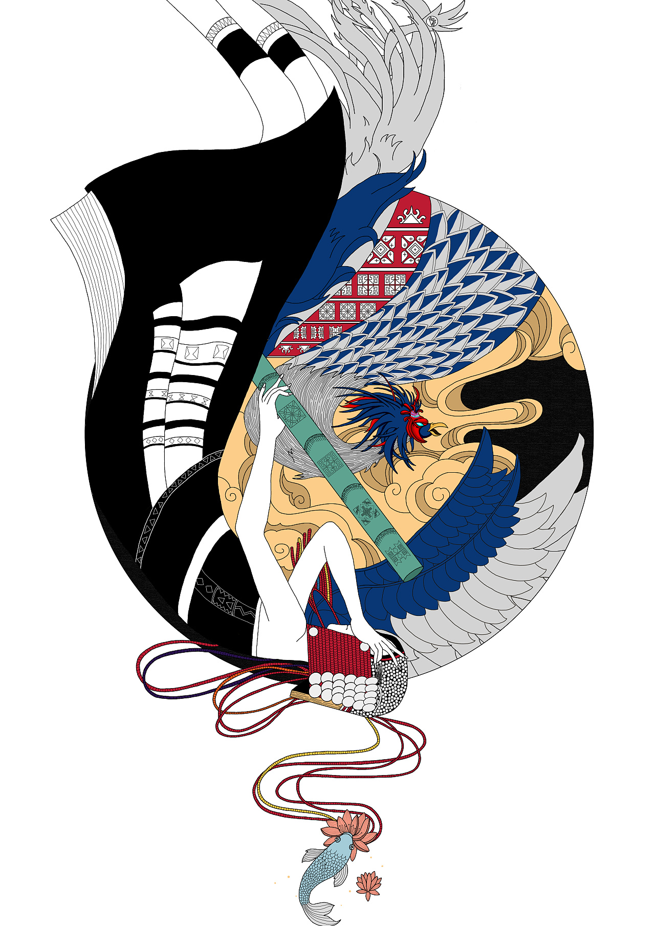 哈尼族系列插画 - 原创作品 - 站酷(zcool)