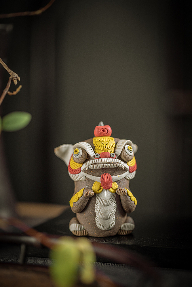 器十二 原创手工陶瓷醒狮茶宠香插摆件（图ZMTkyMTk1MTQw） - 其他手工艺 - 站酷设计师器十二原创素材 - 站酷ZCOOL
