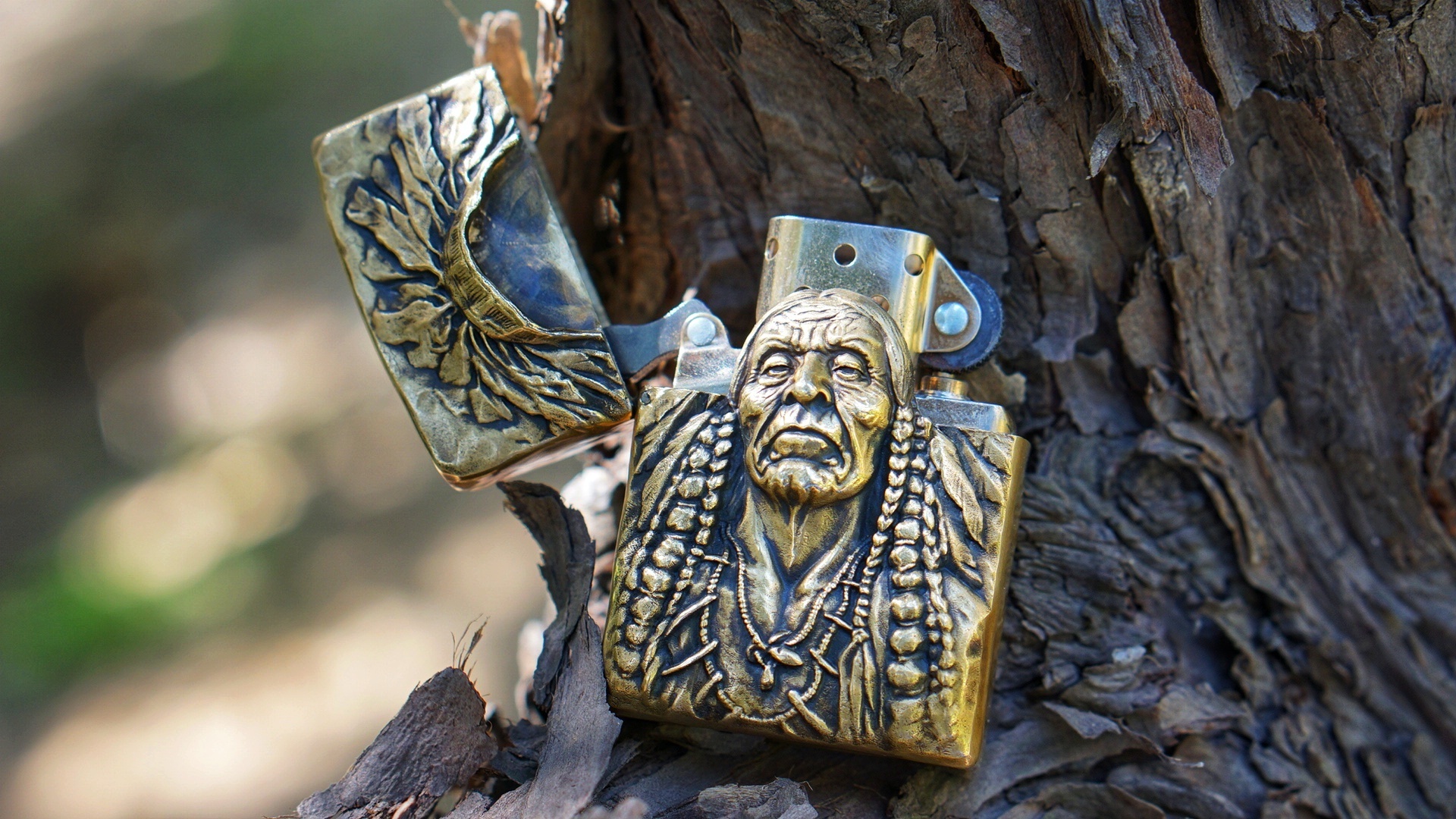 vulcan伏尔甘【印第安酋长无畏】纯铜zippo打火机