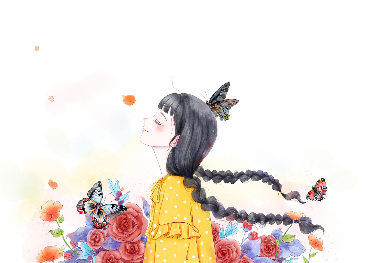 插画——美好（图ZMTQ2MjUxOTgw） - 创作习作 - 站酷设计师林夏adou原创素材 - 站酷ZCOOL