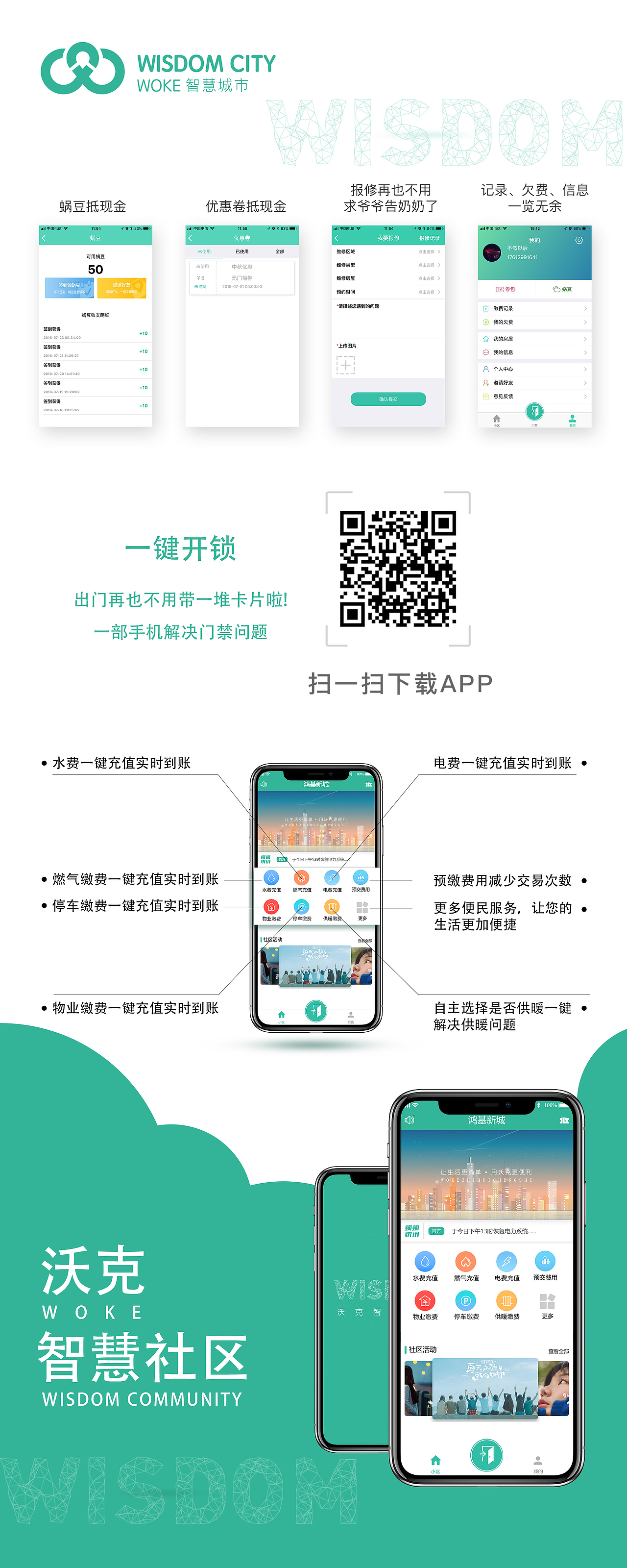 沃克智慧社区易拉宝（图ZMTIyNTY3NTg4） - 海报 - 站酷设计师设计师羽原创素材 - 站酷ZCOOL