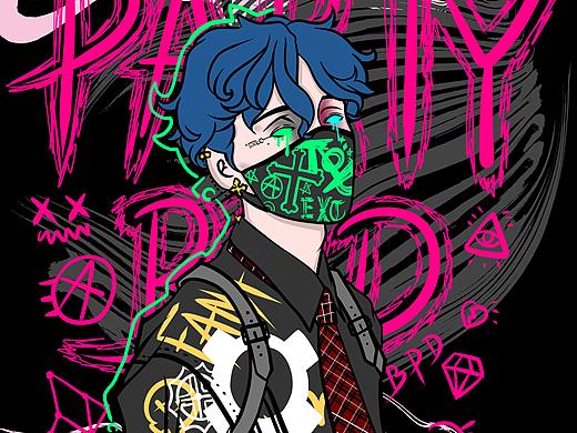 涂鸦人（个人主页-ZNTQxOTA2OTI=） - 新锐潮流插画 - 站酷设计师李茶LC原创素材 - 站酷ZCOOL