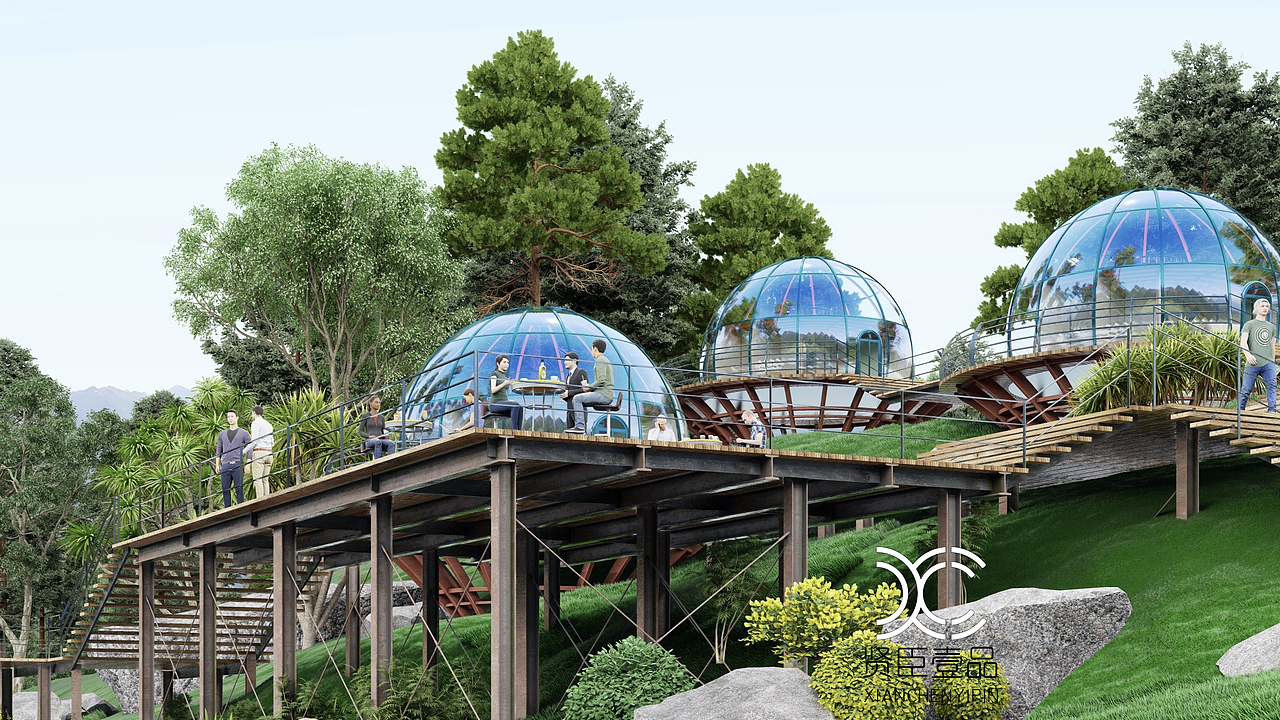 贤臣壹品设计#民宿建筑，旅游景区建筑，异形建筑