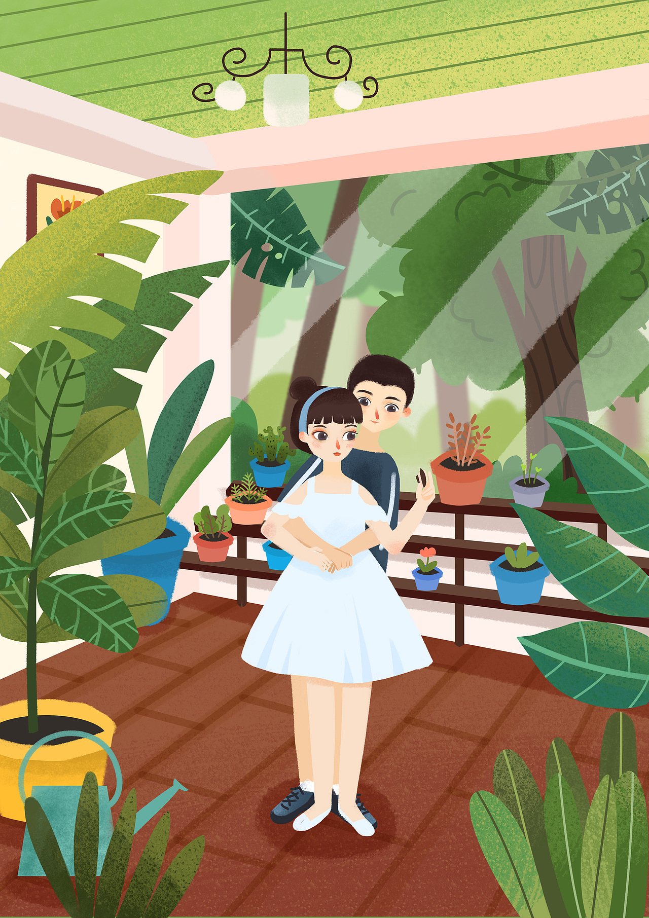 小恋曲（图ZMTk4NzUzNjE2） - 商业插画 - 站酷设计师斑点小哥哥原创素材 - 站酷ZCOOL