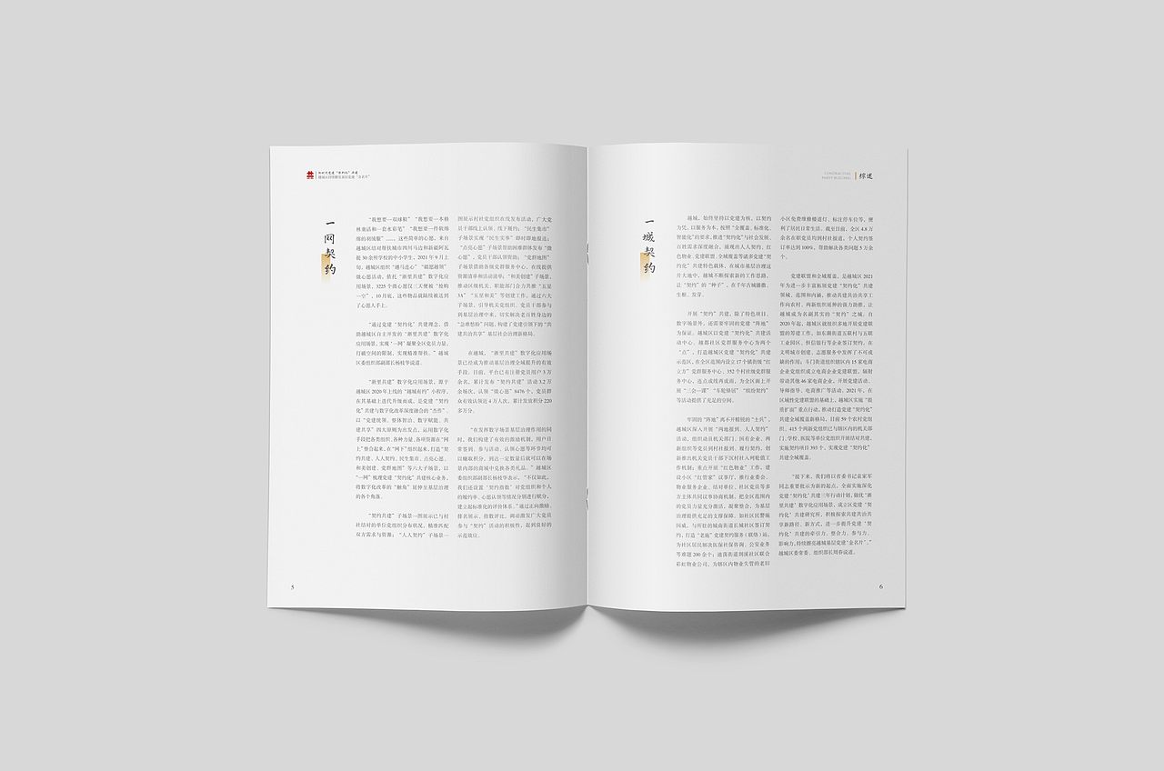 《浙江绍兴越城区年终工作日志》画册设计