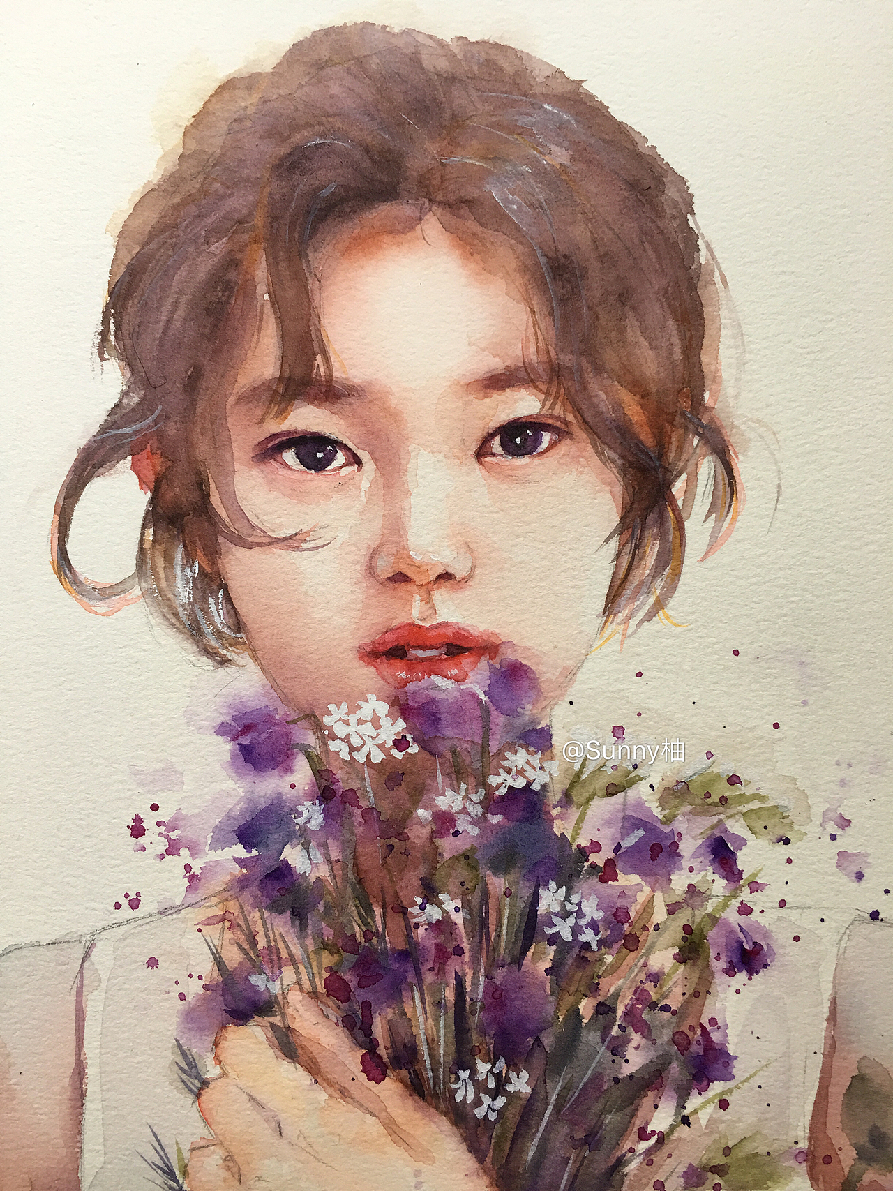 水彩人物系列（图ZMTE2MDM1NDI0） - 绘画 - 站酷设计师柚子0804原创素材 - 站酷ZCOOL