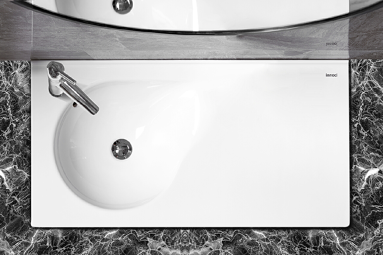新款岩板一体盆浴室柜洗手盆卫生间现代轻奢洗漱台盆智能镜柜定制-阿里巴巴