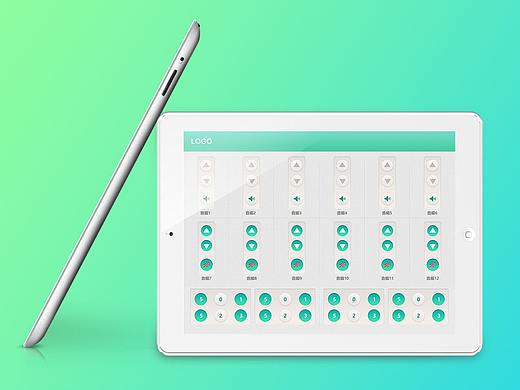 平板音视频控制UI