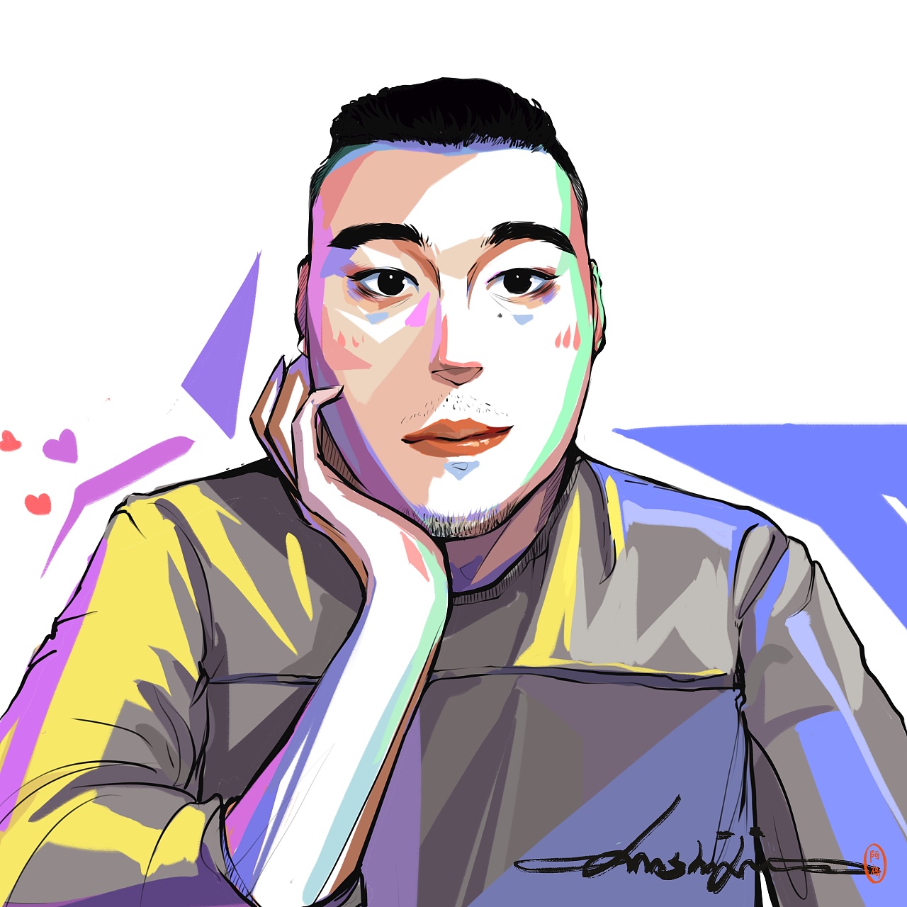 色块小头像|插画|创作习作|福夸 - 原创作品 - 站酷 (zcool)