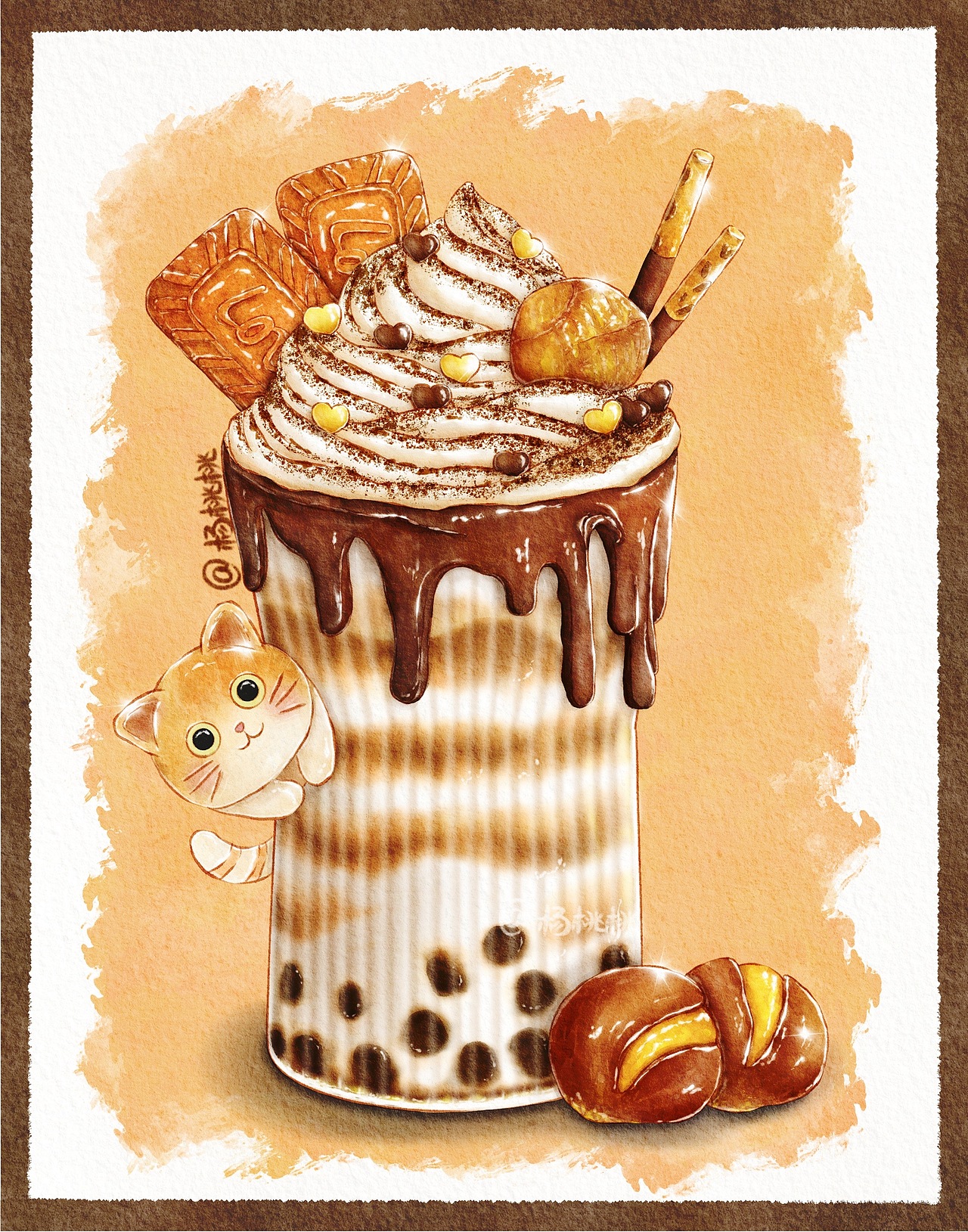 iPad水彩插画 | 手绘饮品海报 | 饮品合集（图ZMjg2MTI1NTAw） - 商业插画 - 站酷设计师杨桃桃插画原创素材 - 站酷ZCOOL