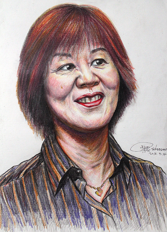 郎平肖像于腮漫画