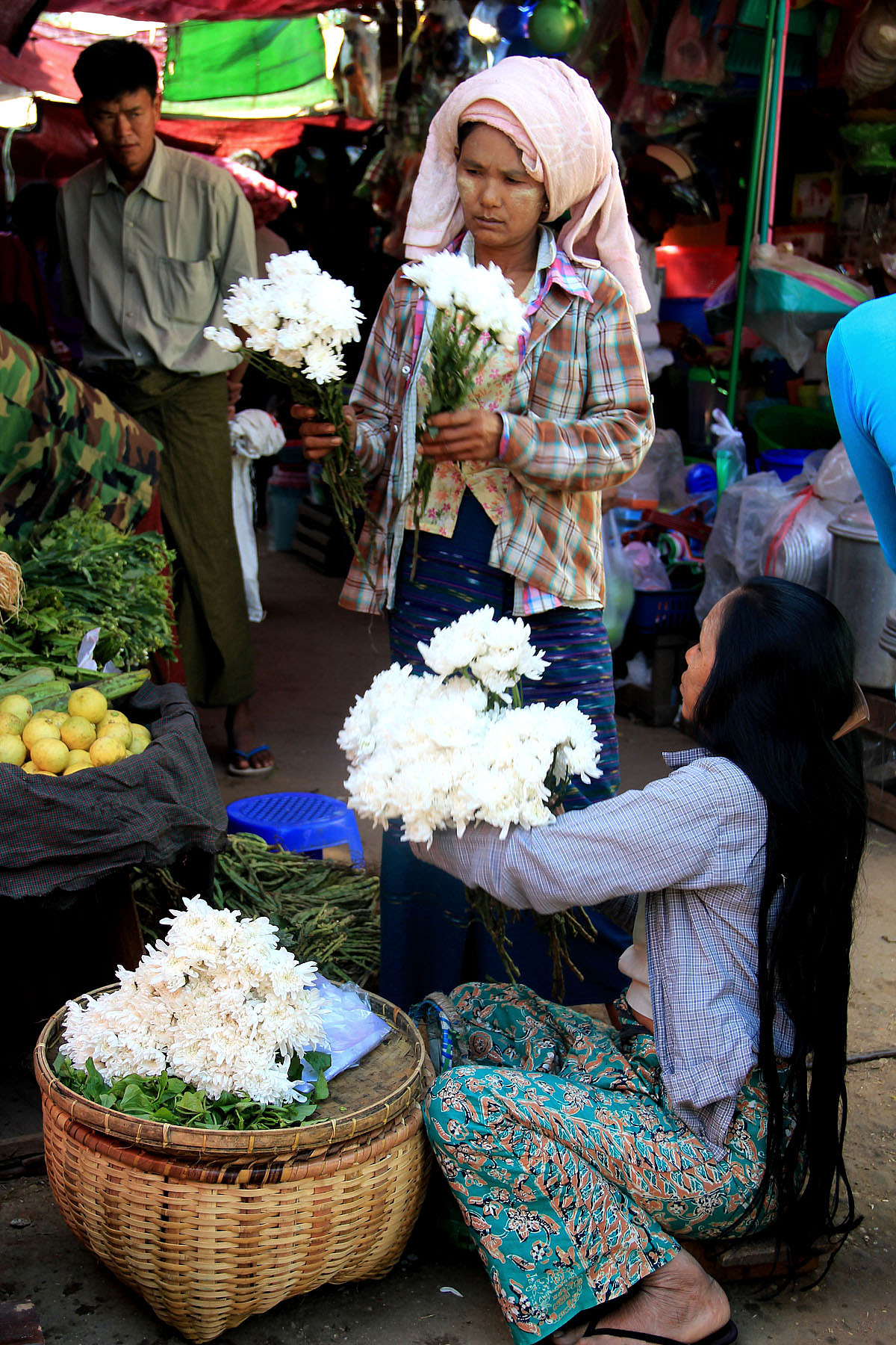 2014/12 缅甸/蒲甘 br>卖花