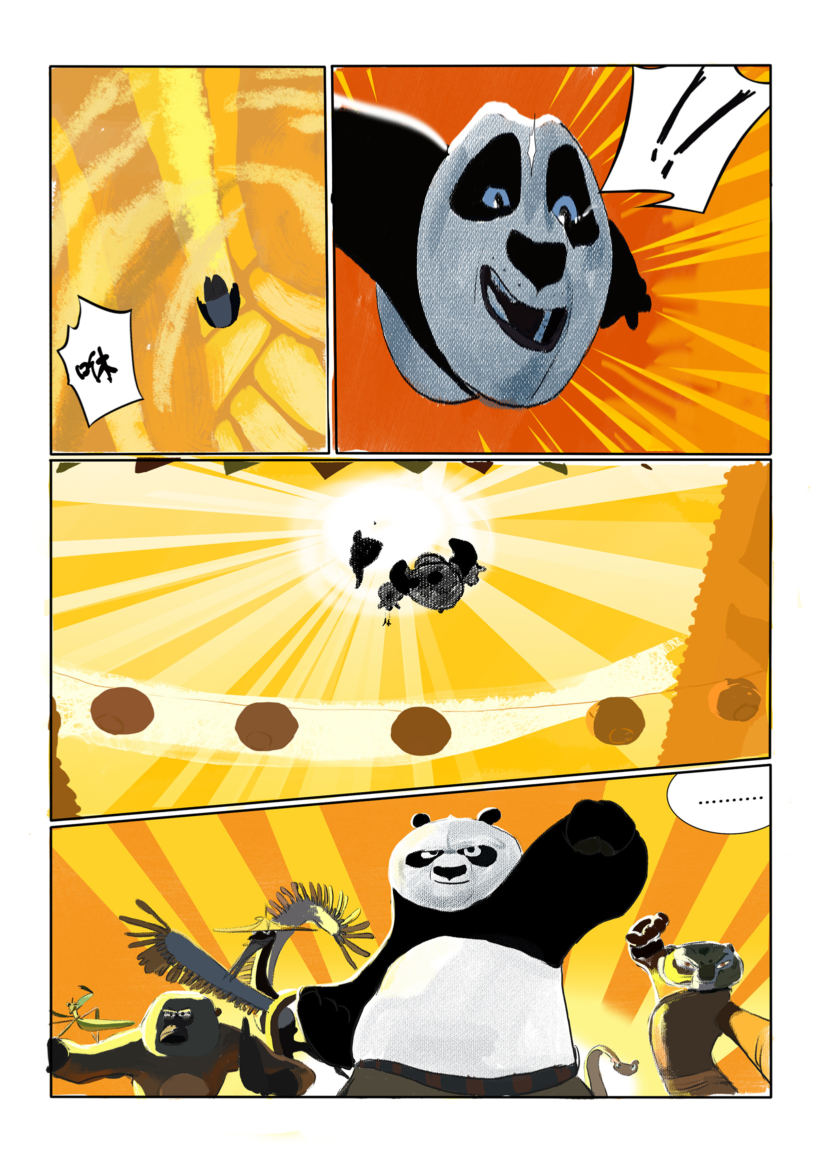 功夫熊猫3的分镜练习|动漫|短篇/格漫|bing930617 - 原创作品 - 站酷