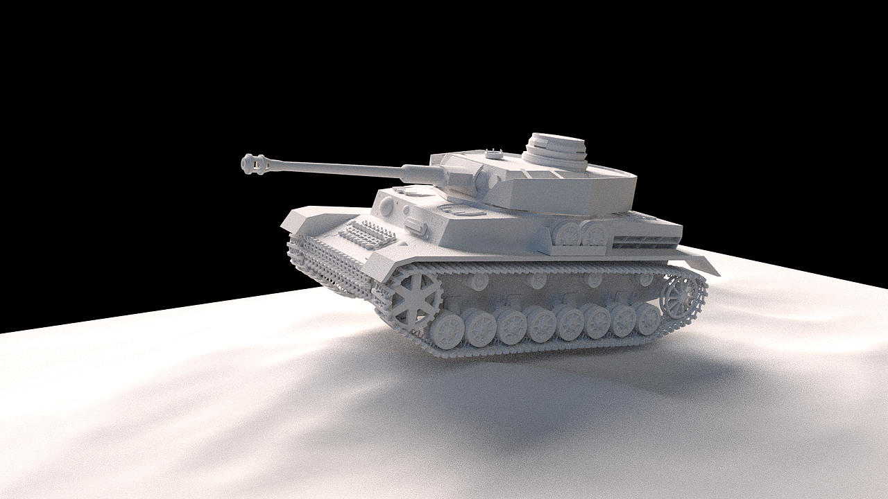 四号坦克c4d练习