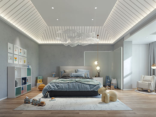 儿童房（个人主页-ZNTI5NzQ2NDg=） - 家装设计 - 站酷设计师CLOTiD原创素材 - 站酷ZCOOL