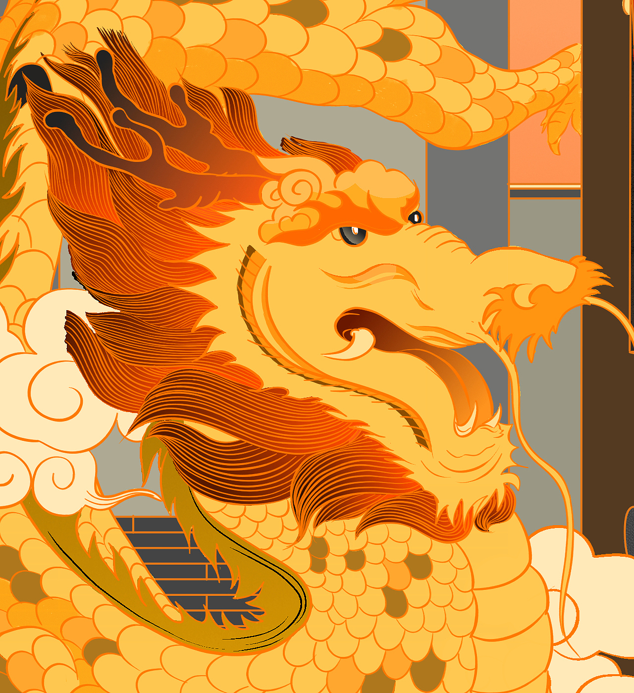 [古建趣异集]中式建筑局部小品插画第一辑（图ZMTYzNDIwNjQw） - 创作习作 - 站酷设计师渐青光原创素材 - 站酷ZCOOL