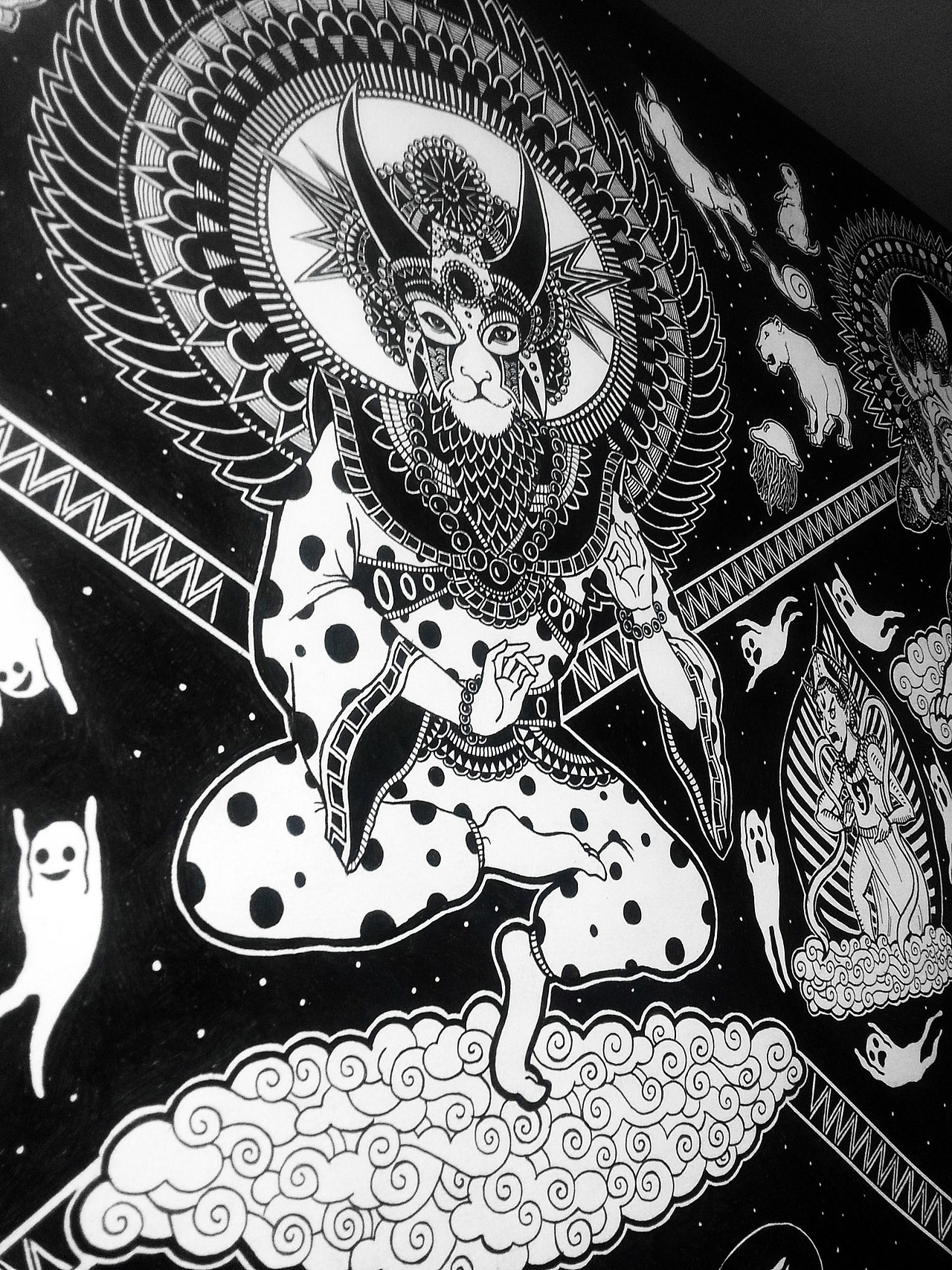 2开大画《善恶美丑》（图ZMTk3MzIxMTY=） - 新锐潮流插画 - 站酷设计师墩小贤原创素材 - 站酷ZCOOL