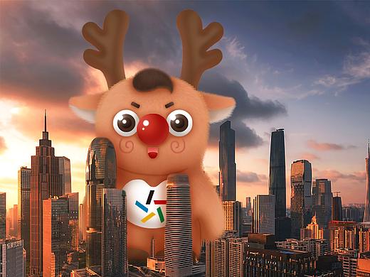 体育彩票吉祥物-麋鹿小彩（个人主页-ZNDUwNTUxMjQ=） - 品牌 - 站酷设计师米小圈儿Oo原创素材 - 站酷ZCOOL