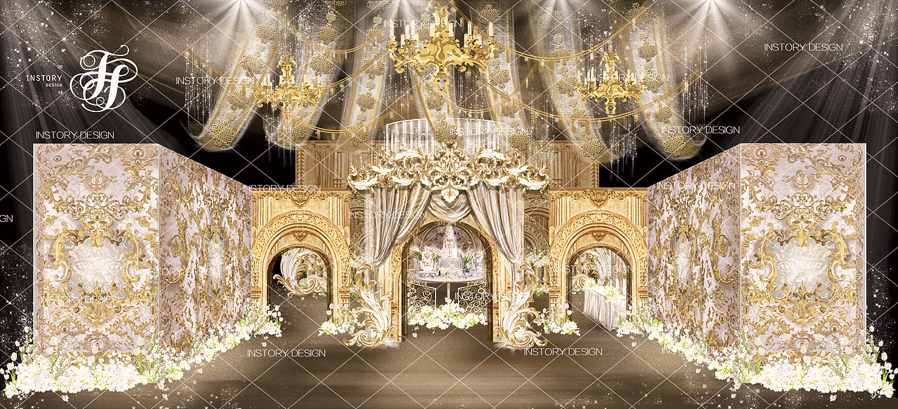 婚礼手绘（图ZMTU0MTgyODAw） - 商业插画 - 站酷设计师INSDESIGN原创素材 - 站酷ZCOOL