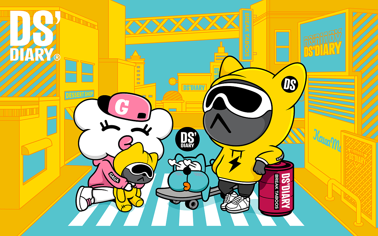 DS'DIARY狗狗日记（图ZMjU2MDI3MTA4） - IP形象 - 站酷设计师狗狗日记原创素材 - 站酷ZCOOL